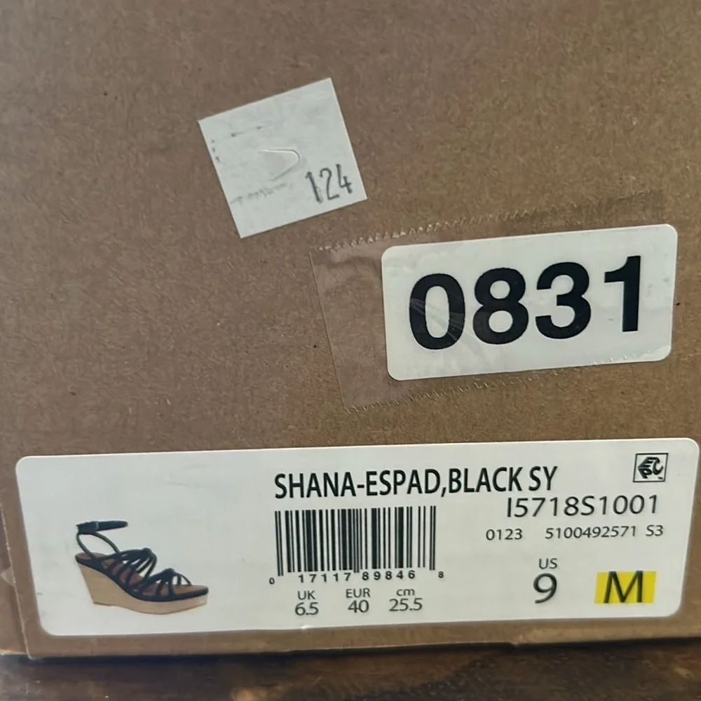 Zodiac Shana Espadrille Wedge Sandal Size 9